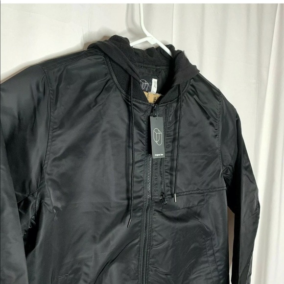 Original Use Mens Nylon Bomber Jacket Hooded Med - Picture 7 of 12